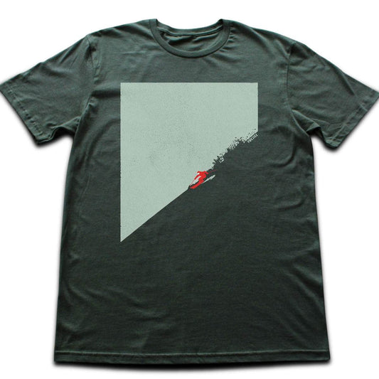 Ski Descent Path T-shirt Military Green