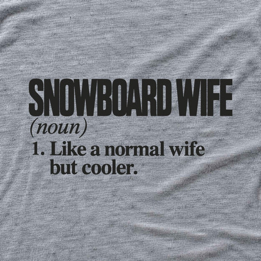 Snowboard Wife T-shirt - Sport Grey - hero