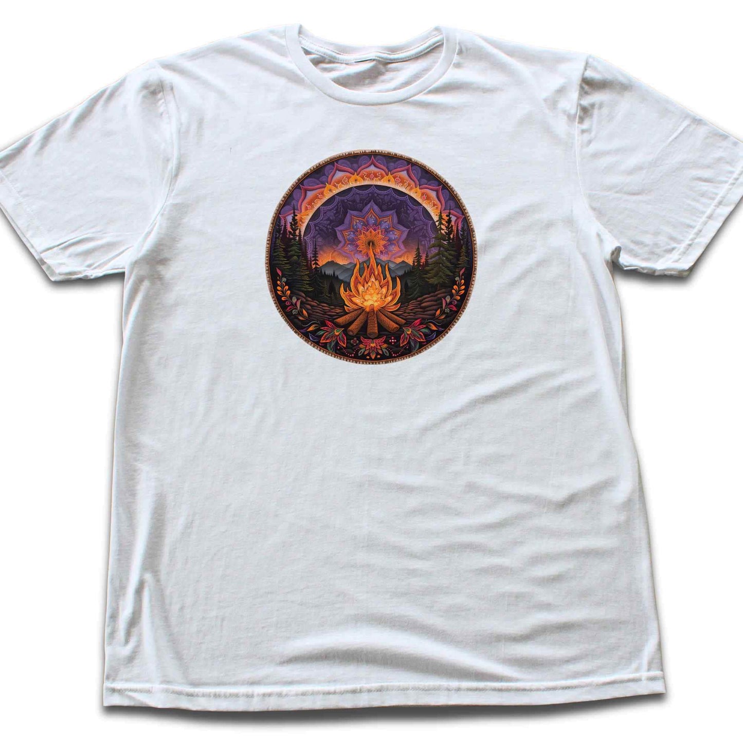 Mandala Campfire Landscape T-shirt