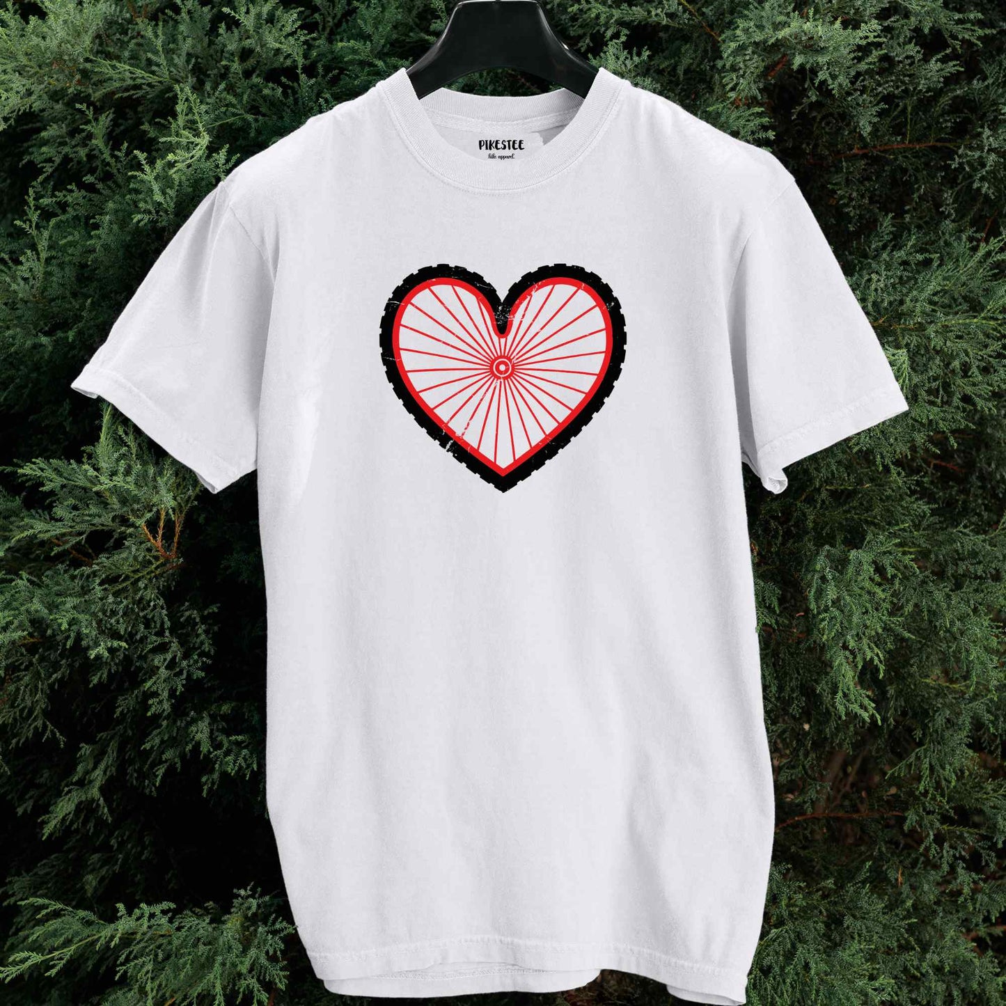 Bike Wheel Heart T-shirt