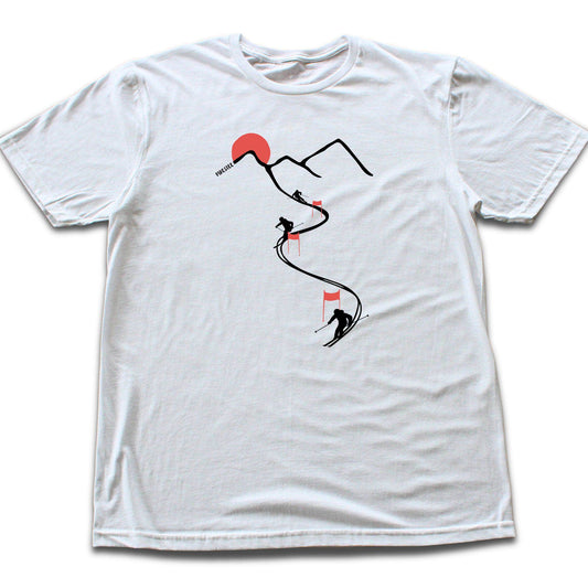 Ski Path Flags T-shirt