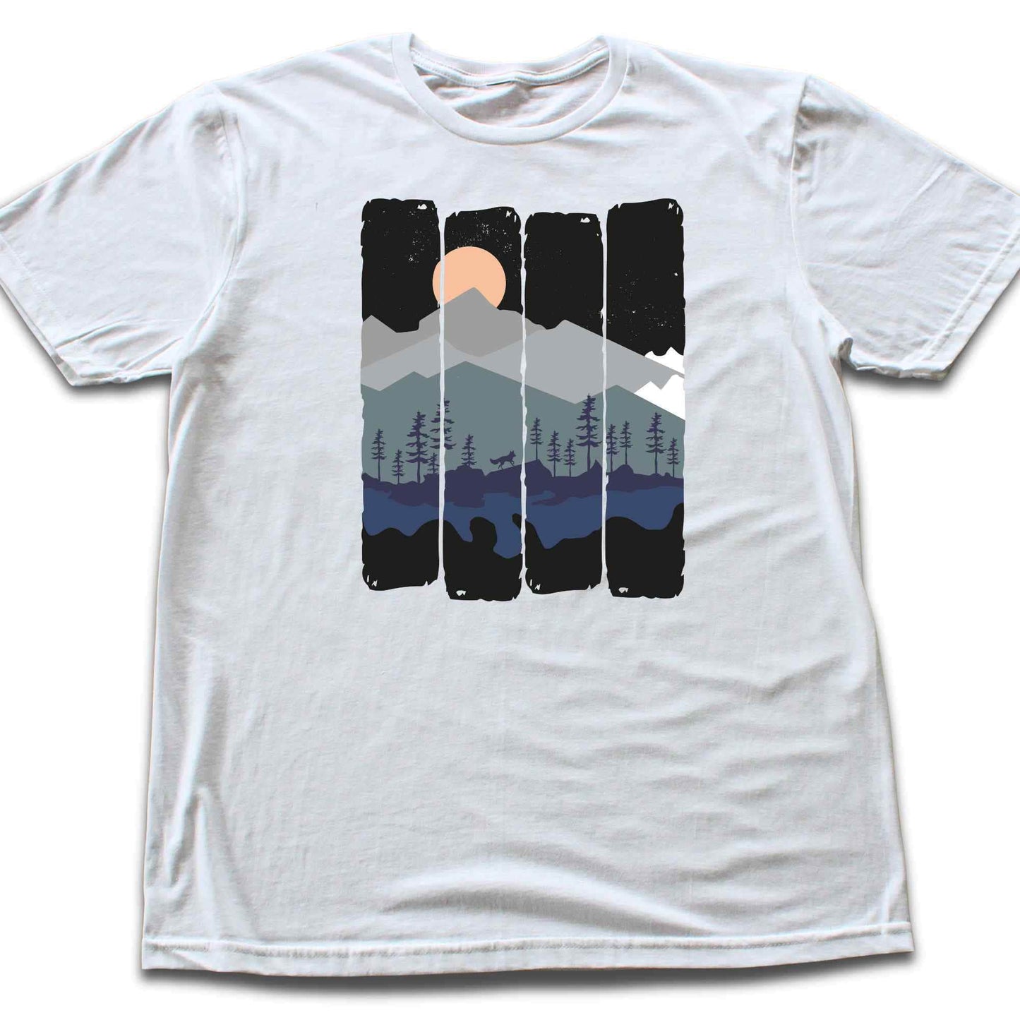 Night Landscape Fox T-shirt