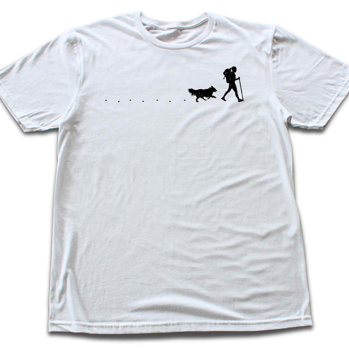 Hiker and dog Path Graphic T-shirt