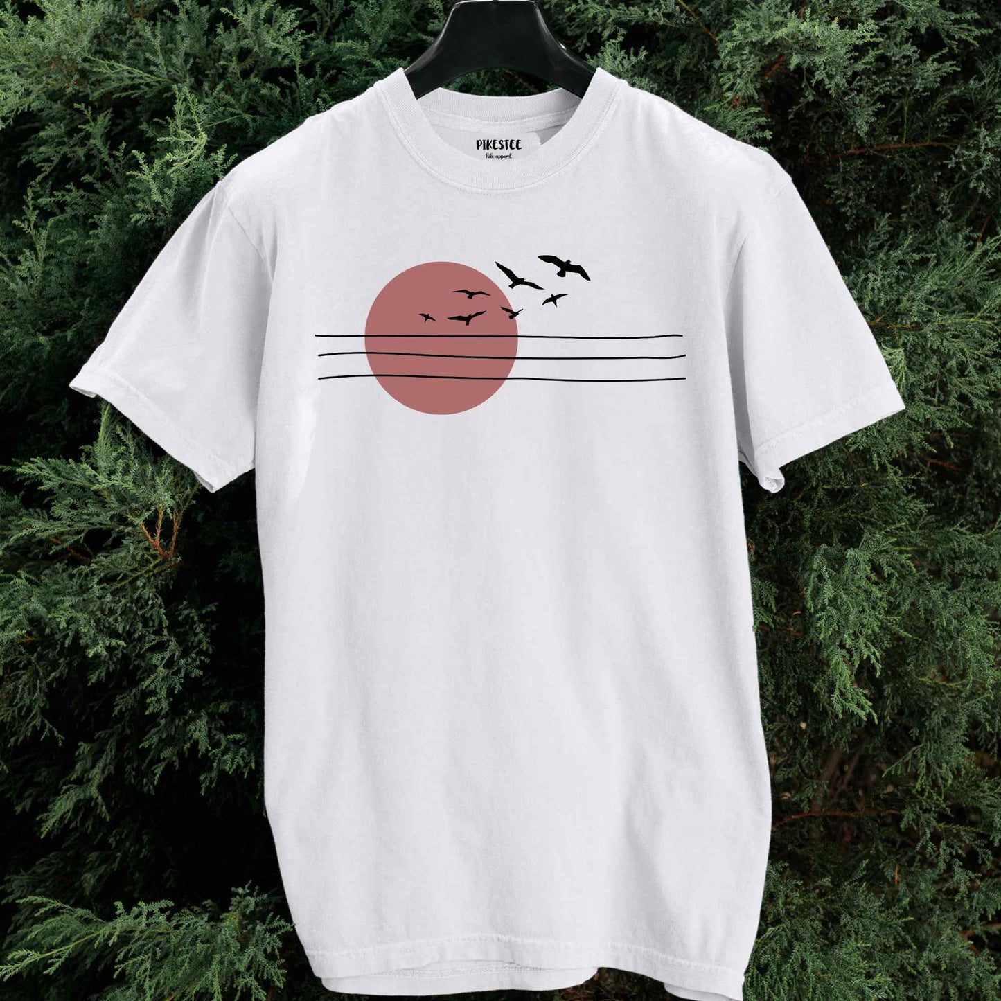 Power Lines And Sun T-shirt