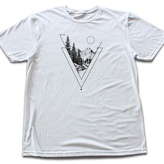 Geometrical Mountain landscape T-shirt