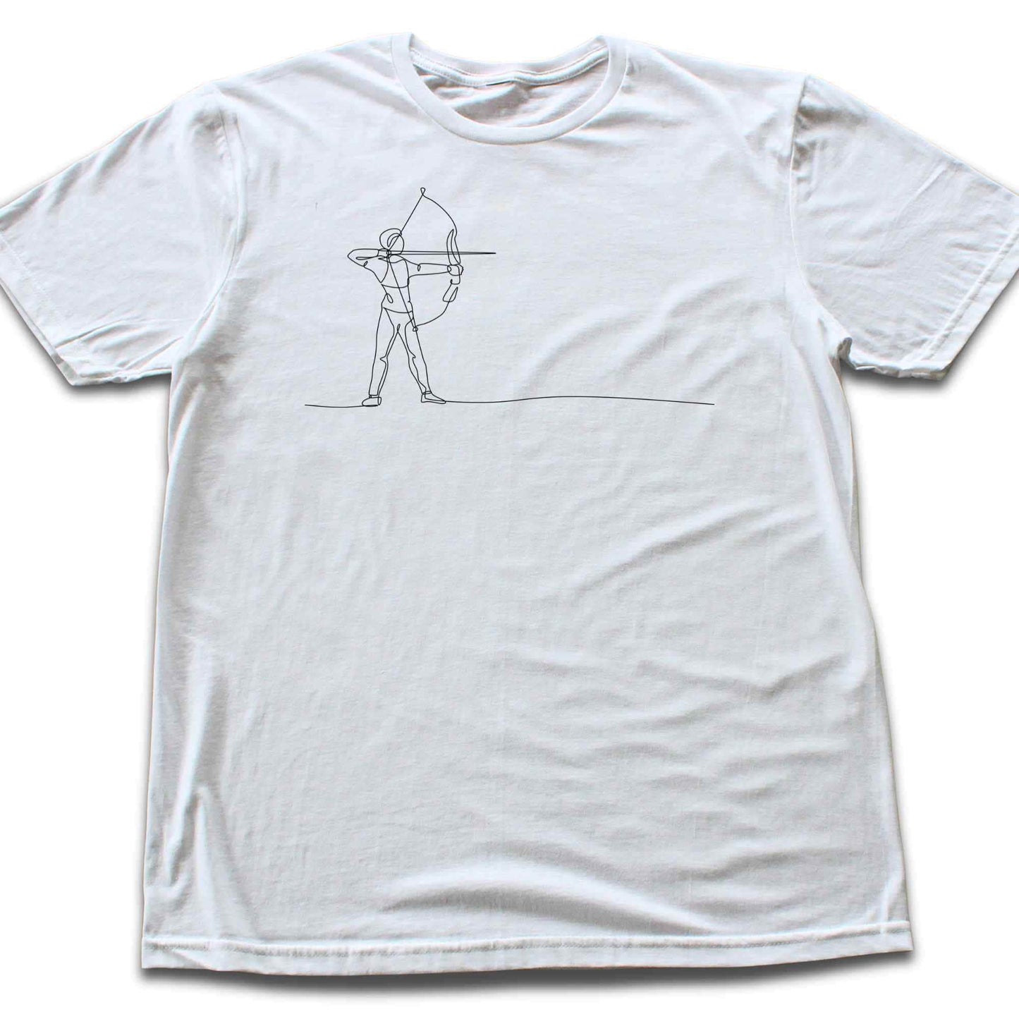 Archery Woman Line Art T-shirt