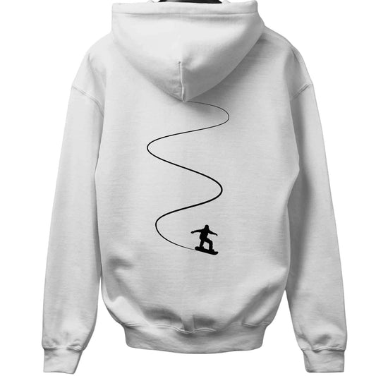Snowboard Slalom Back-Print Hoodie