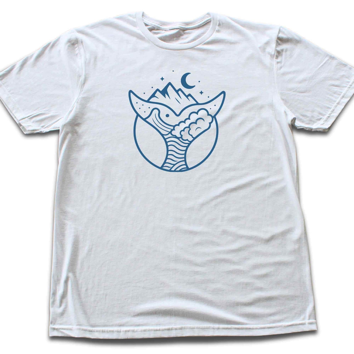 Minimalist Whale Tale Landscape T-shirt