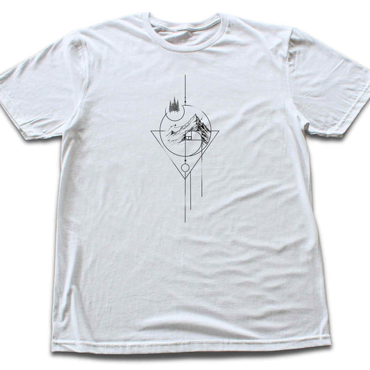 Geometric Art Mountain T-shirt