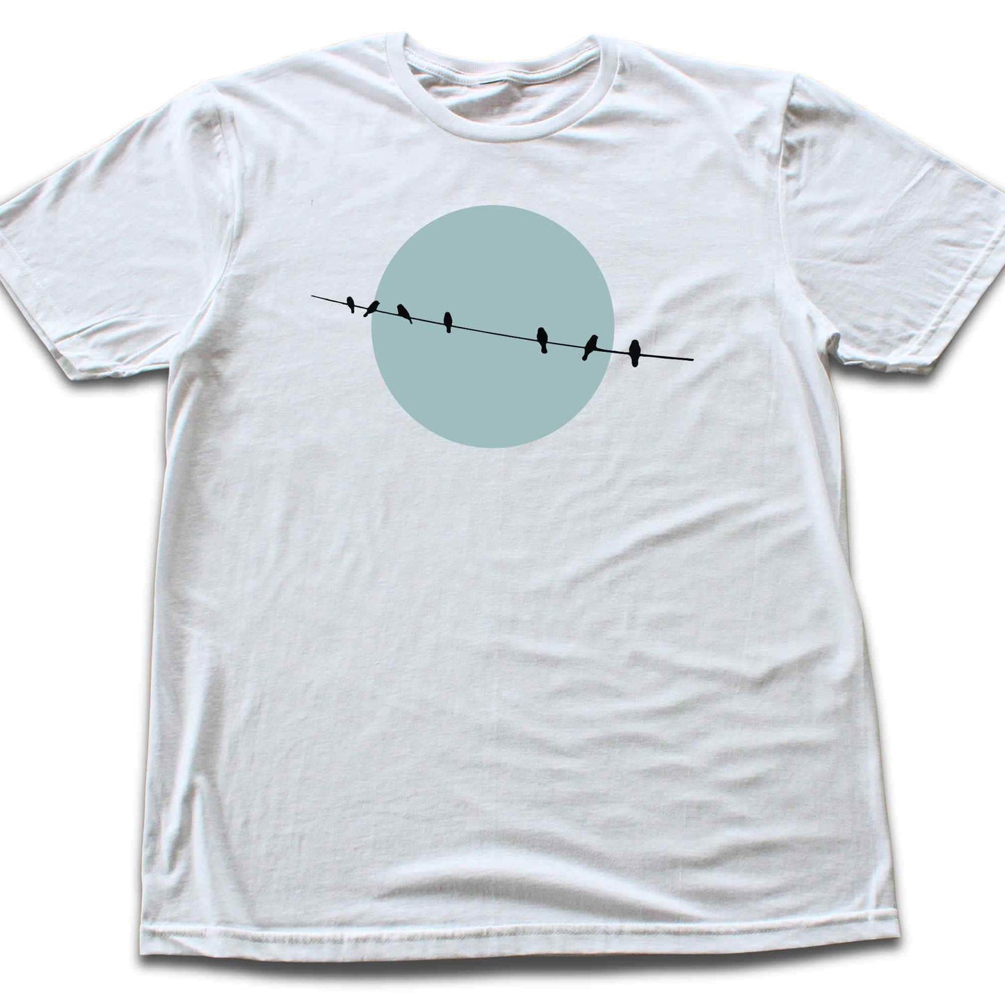 Bird Line And Sun T-shirt