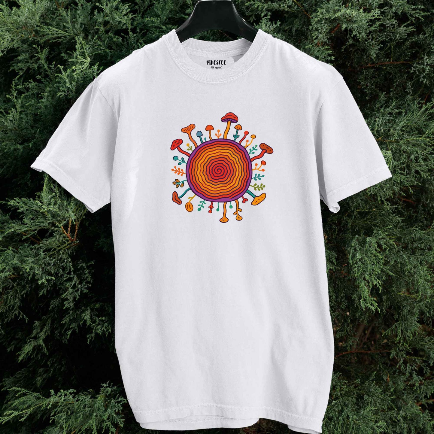 ColorFull Trunk and Mushrooms T-shirt