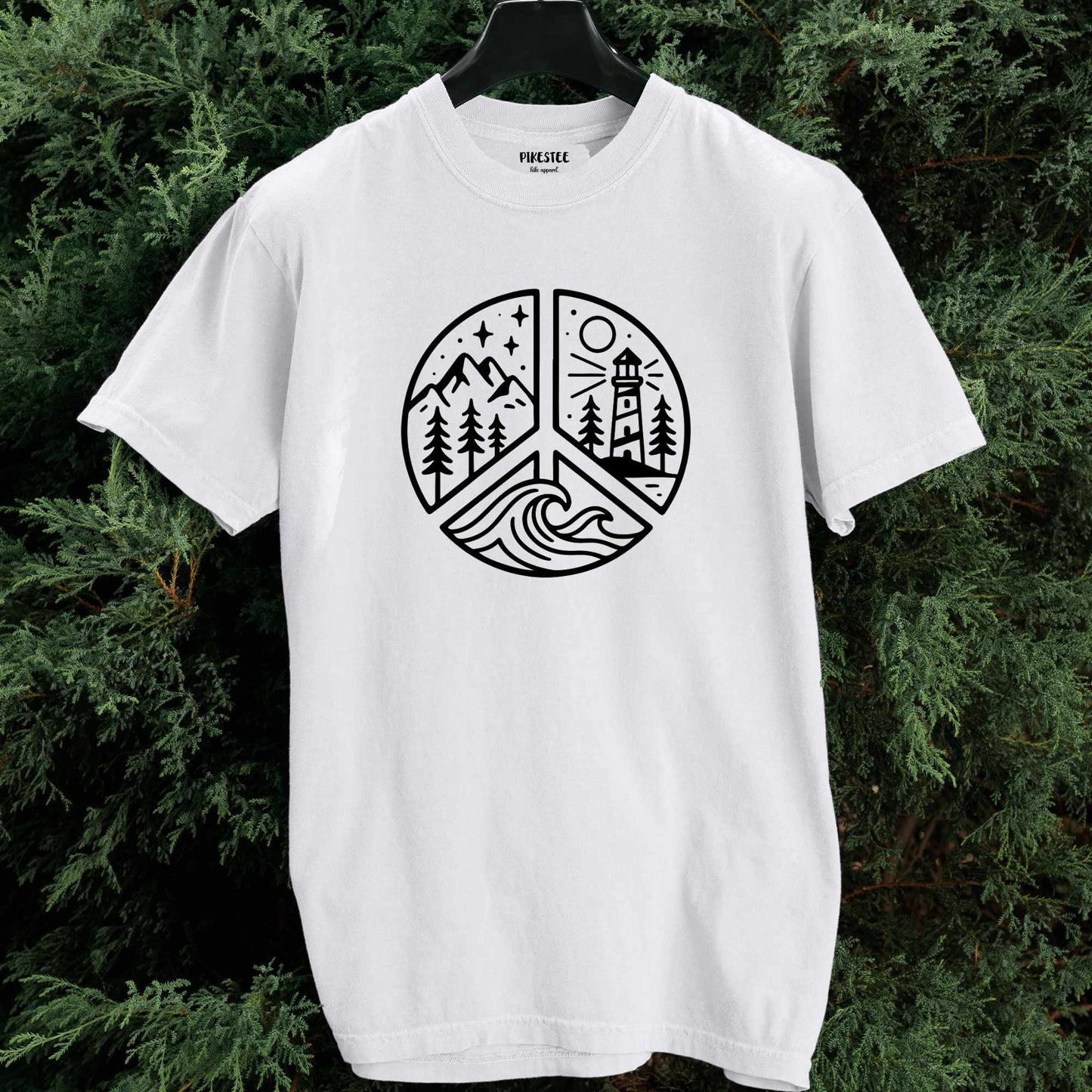 Peace Sign Lighthouse T-shirt