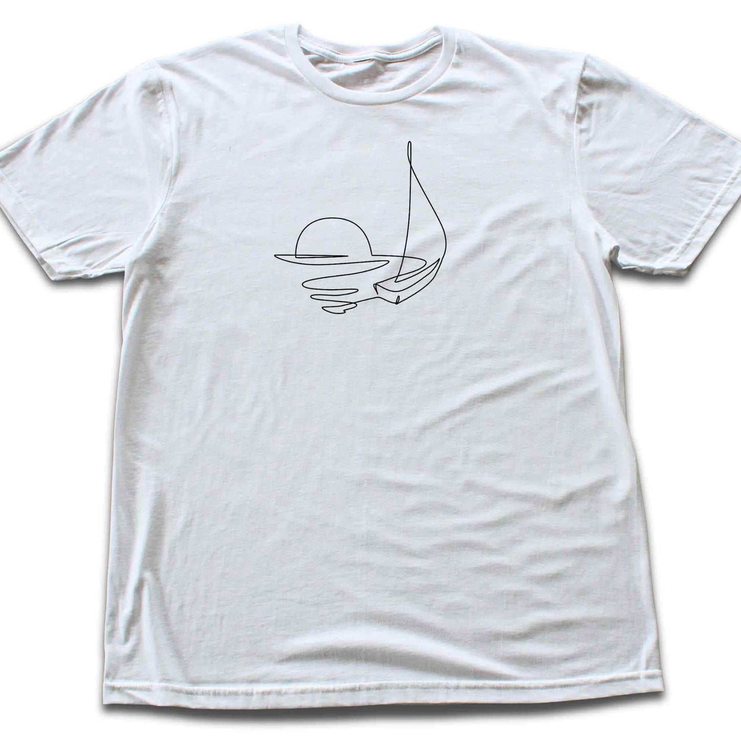 Sea Horizon Line Art T-shirt