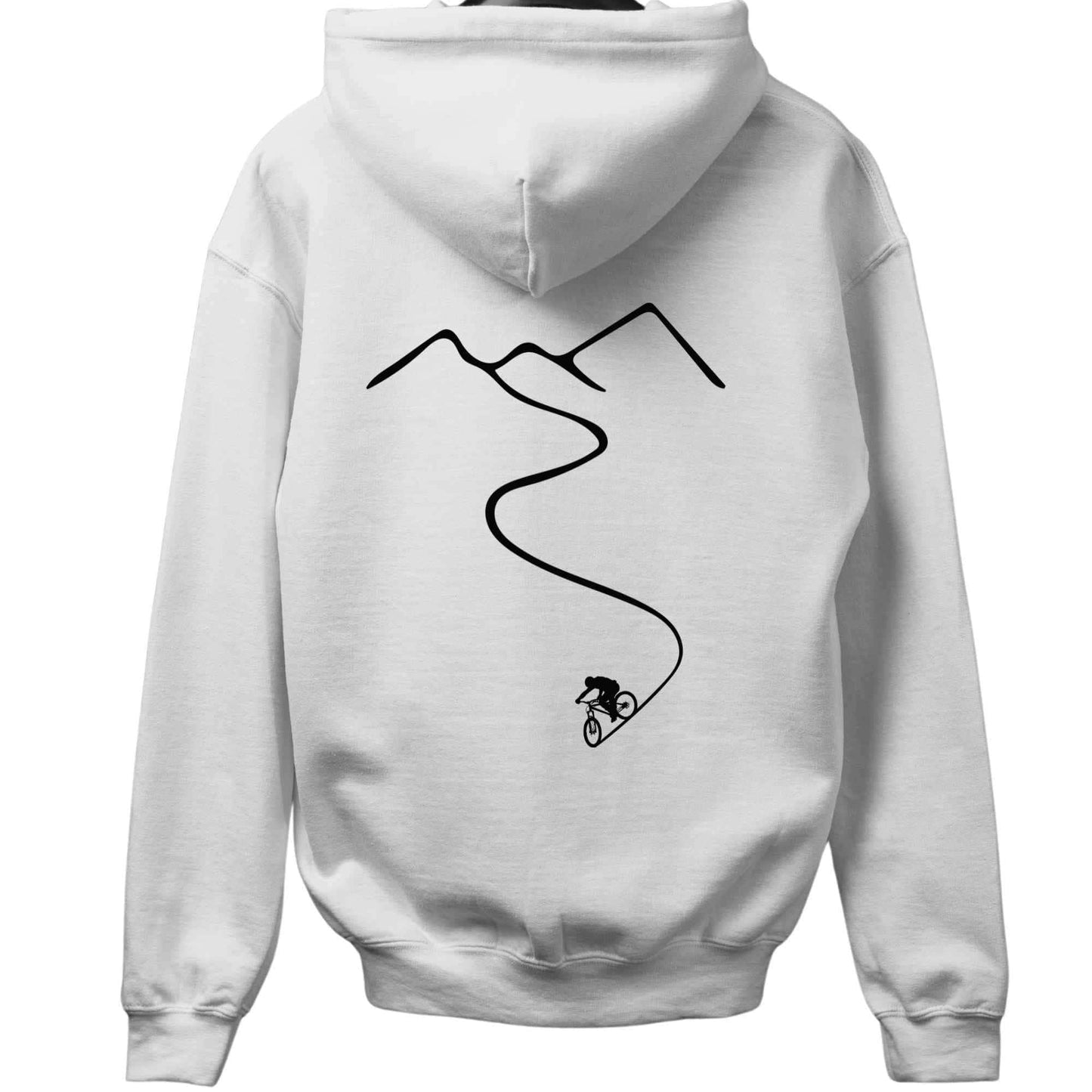 Mountain Bike Path Back-Print Hoodie