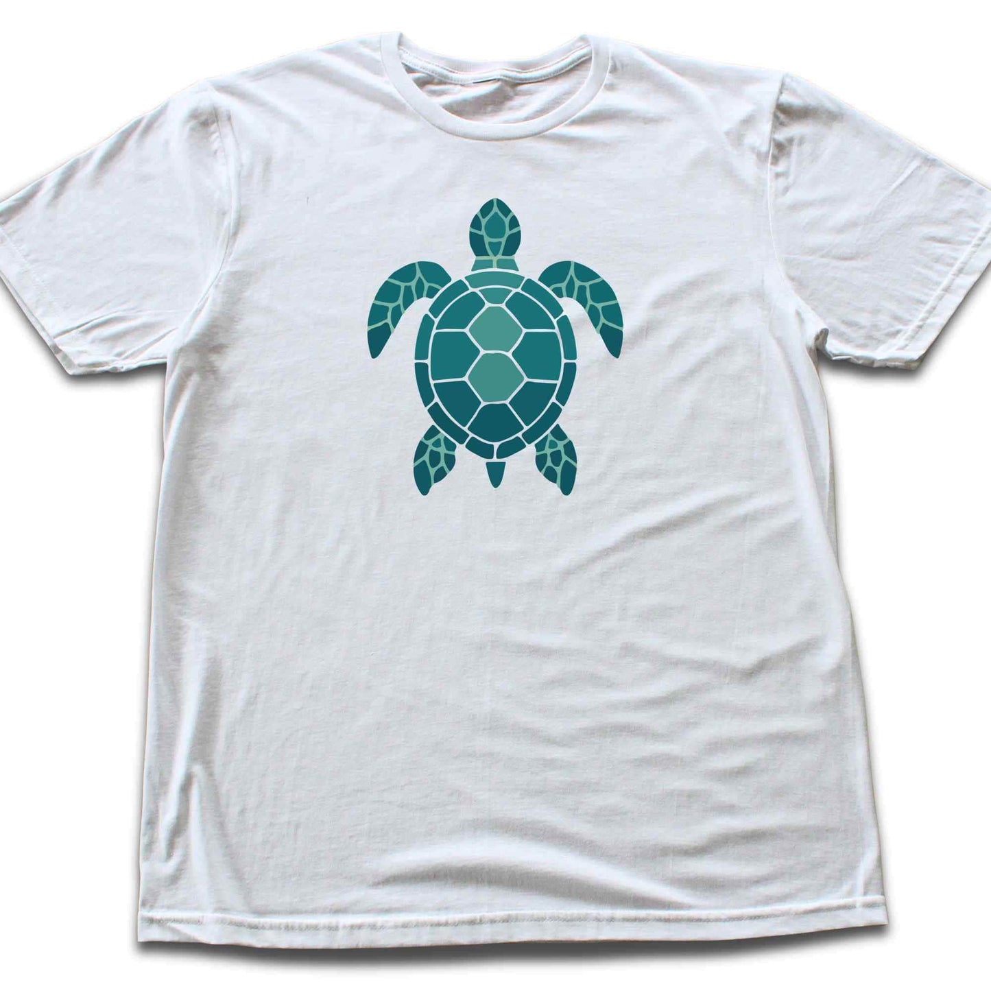 Geometric Blue Turtle T-shirt