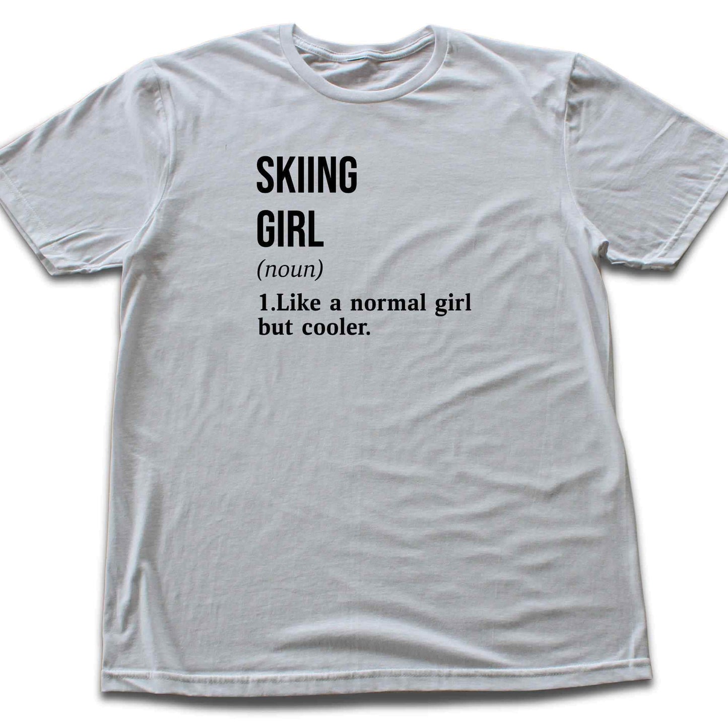 Skiing Girl Definition T-shirt