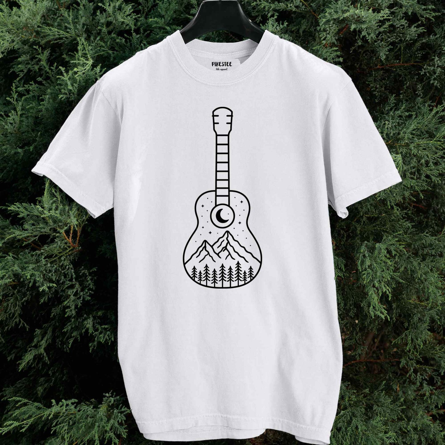 Minimalist Guitar Landscape T-shirt
