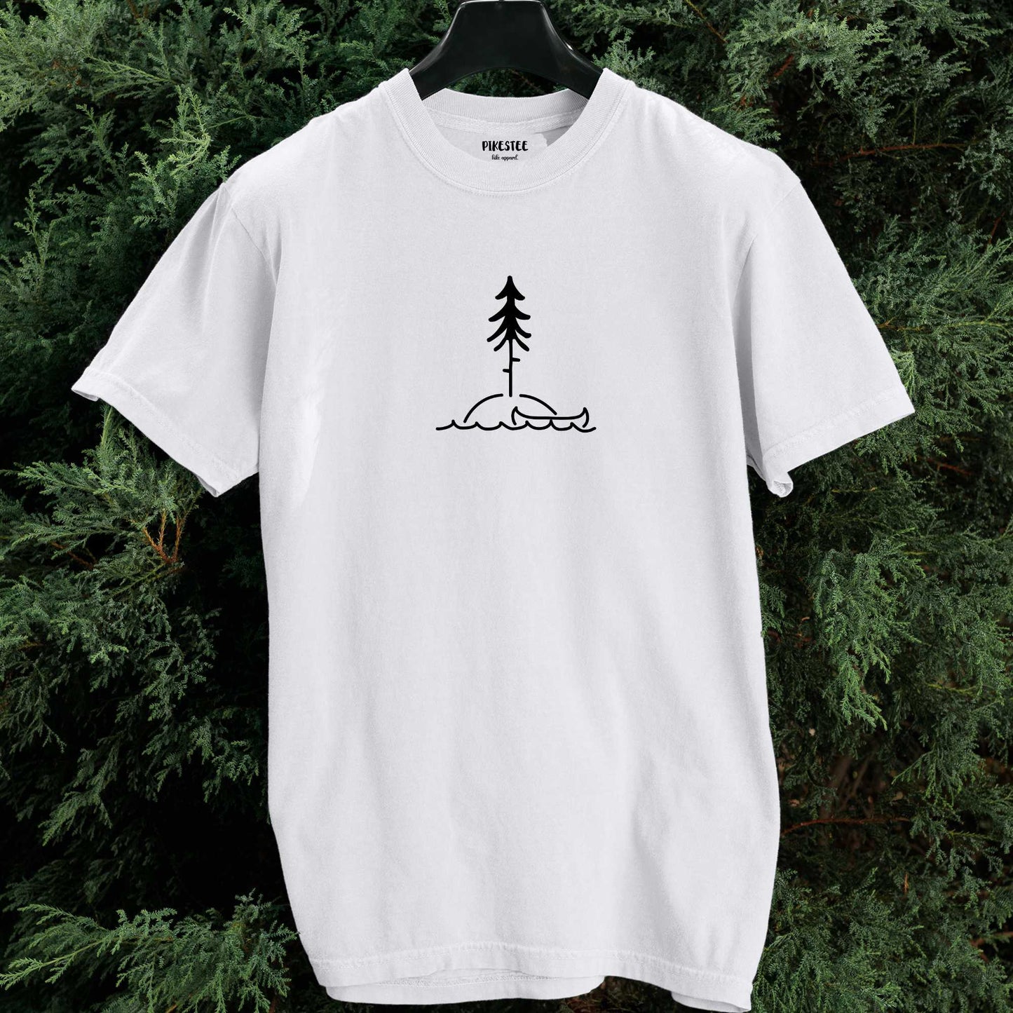Canoe Landscape Graphic T-shirt