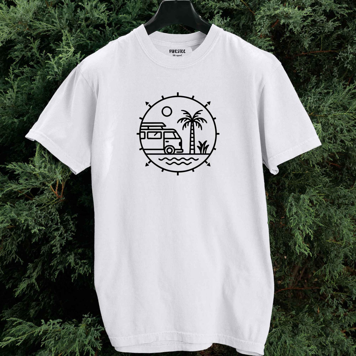 Round Palm And Van T-shirt