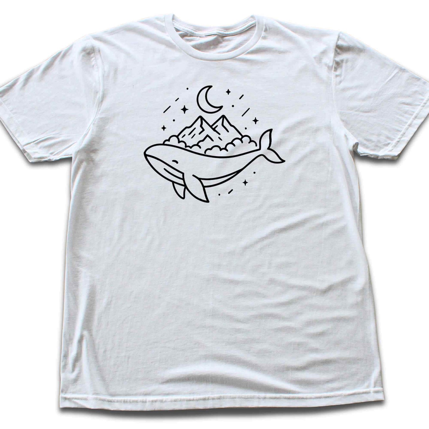 Whale Night Mountain T-shirt