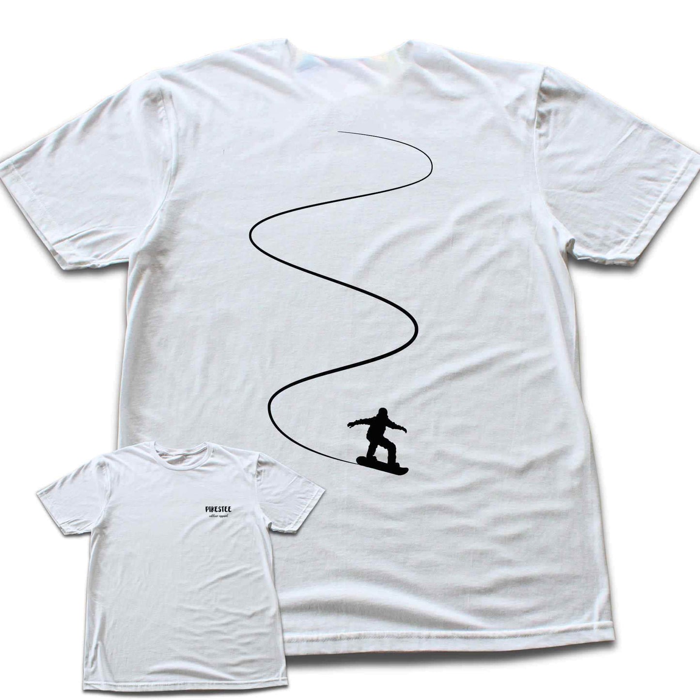 Back Print Snowboard Slalom T-shirt