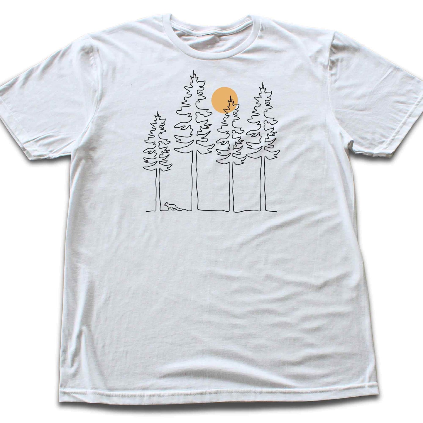 Fox Forest Outline T-shirt
