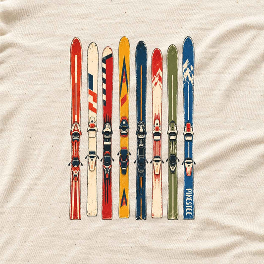 Vintage Ski Rack T-shirt - Natural - hero