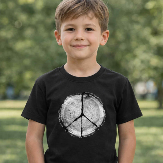 Peace Wood Kids T-Shirt