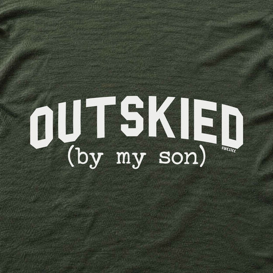 Outskied By My Son T-shirt - Military Green - hero