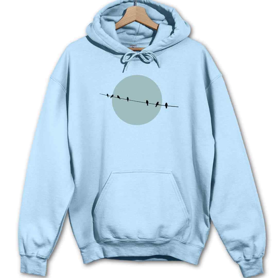 Bird Line And Sun Hoodie