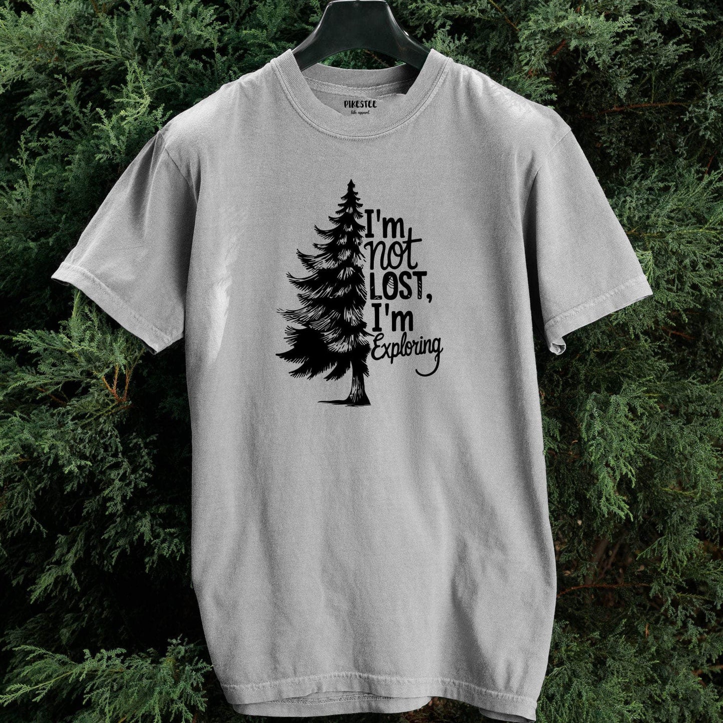 "I'm Not Lost, I'm Exploring" graphic T-shirt