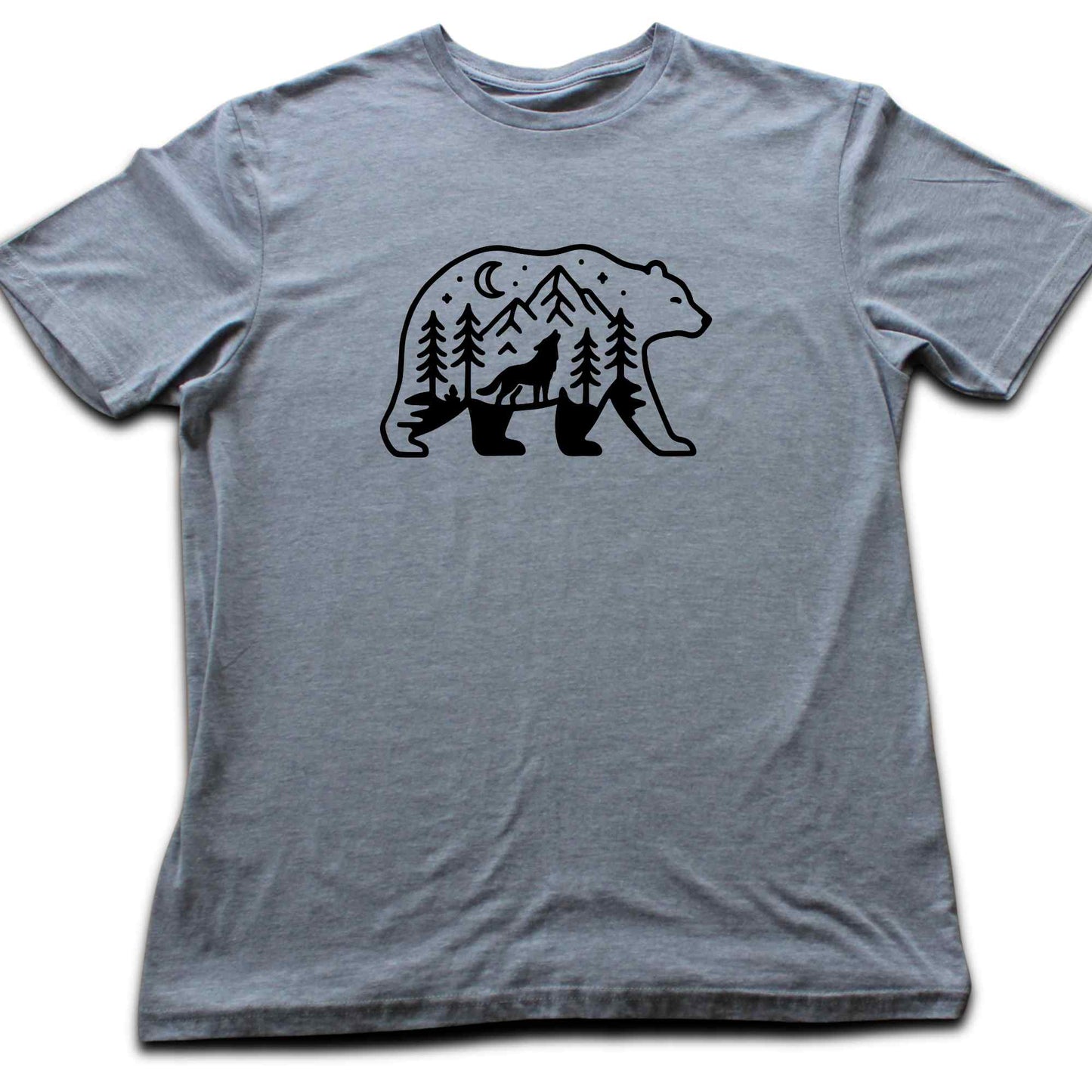Bear Wolf Landscape T-shirt