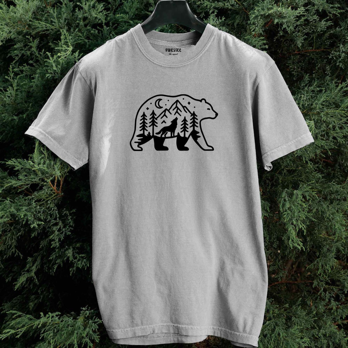 Bear Wolf Landscape T-shirt