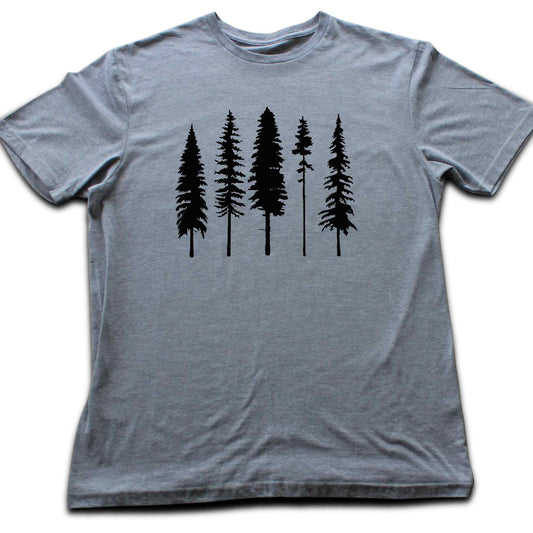 Line Of Pine Trees T-shirt