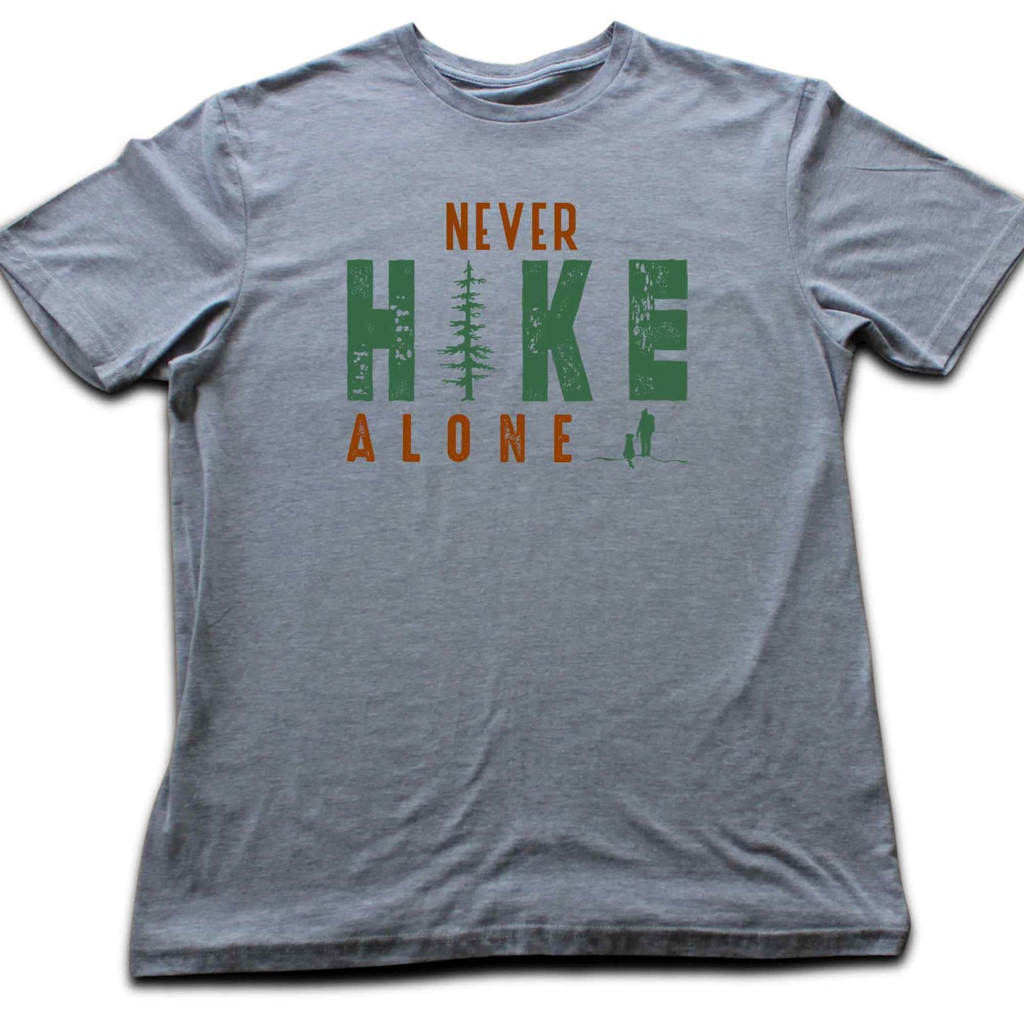 "Never Hike Alone Wander" graphic T-shirt