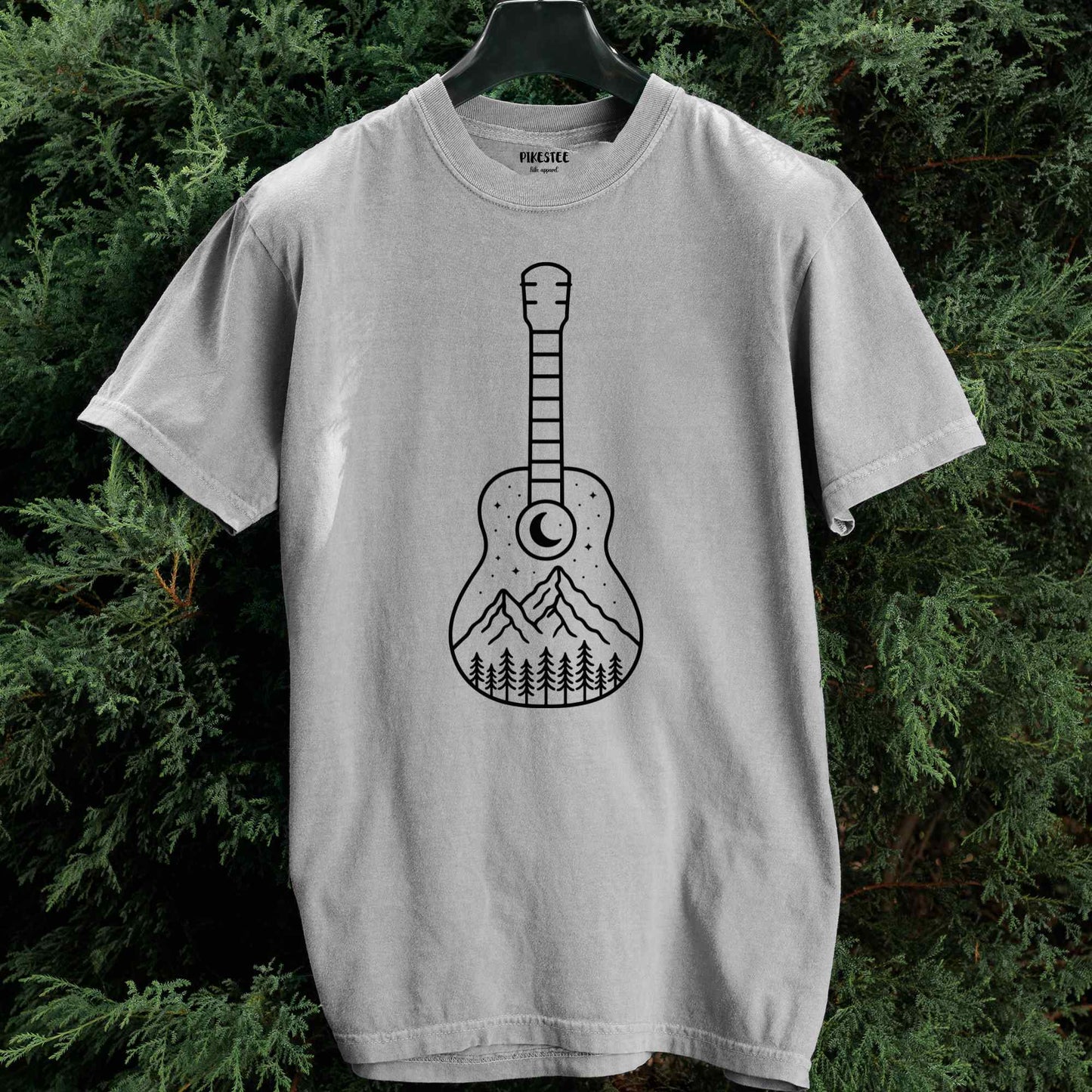 Minimalist Guitar Landscape T-shirt