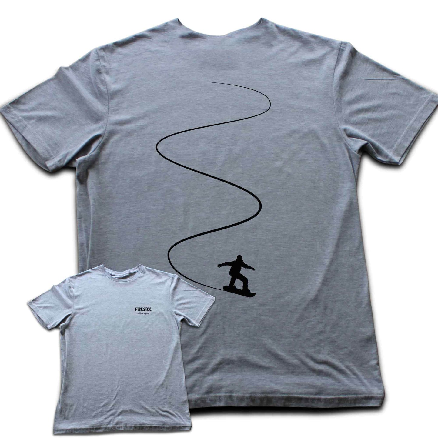 Back Print Snowboard Slalom T-shirt