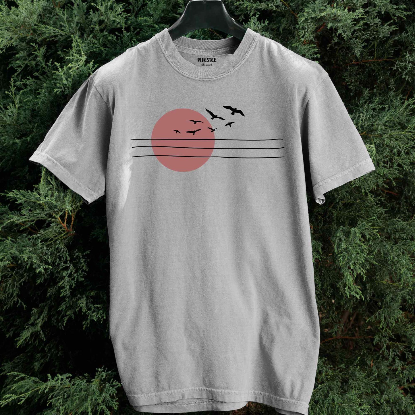 Power Lines And Sun T-shirt
