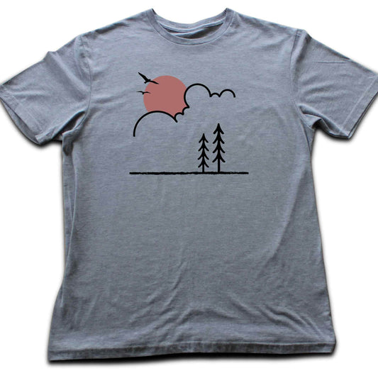 Sun And Cloud Minimalist T-shirt