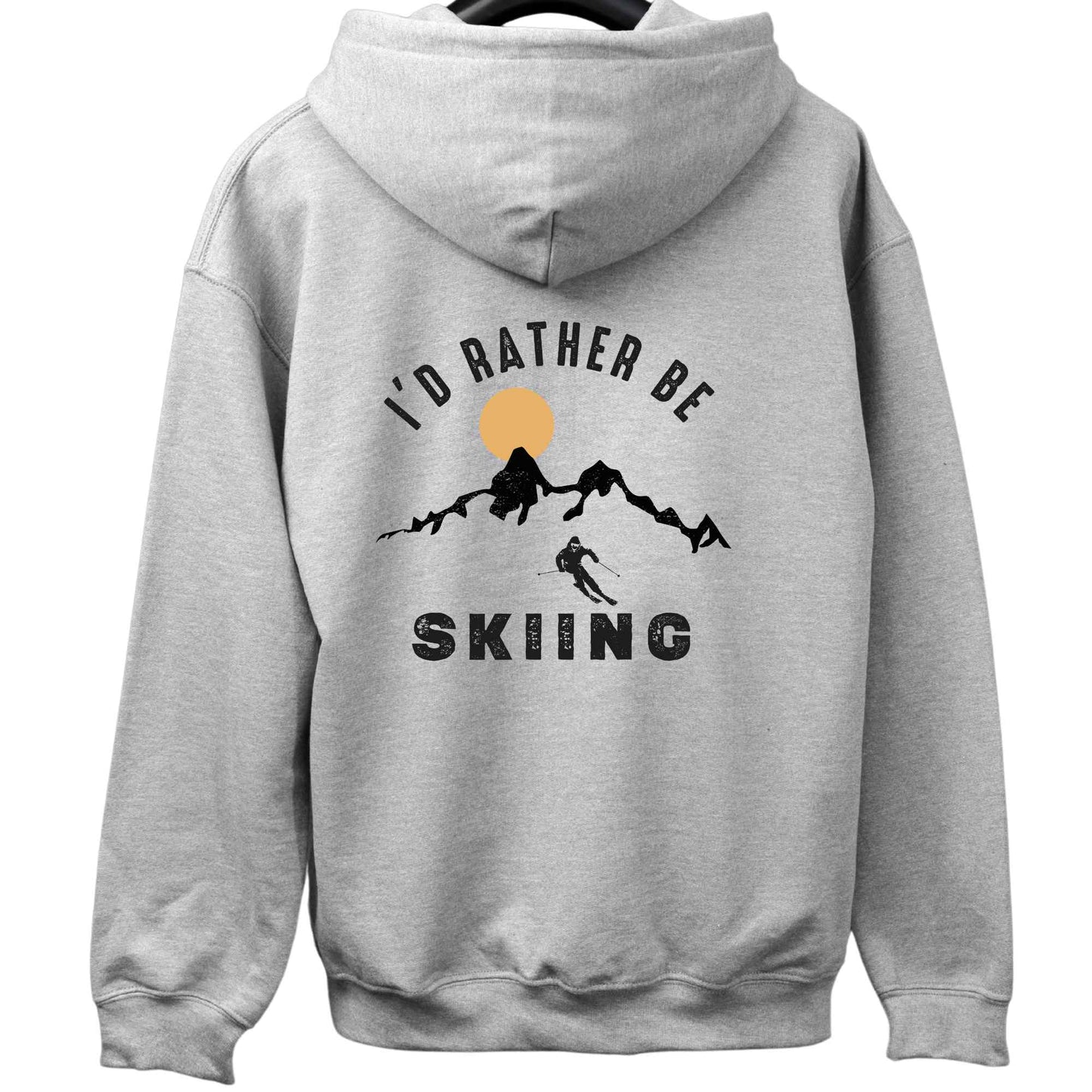 I'd Rather Be Skiing Back-Print Hoodie