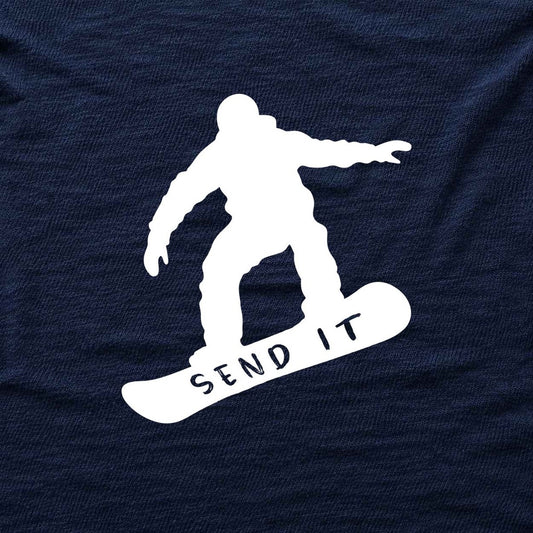 Send it SnowBoard T-shirt - Navy - hero