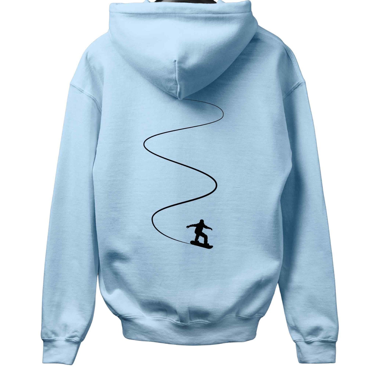 Snowboard Slalom Back-Print Hoodie