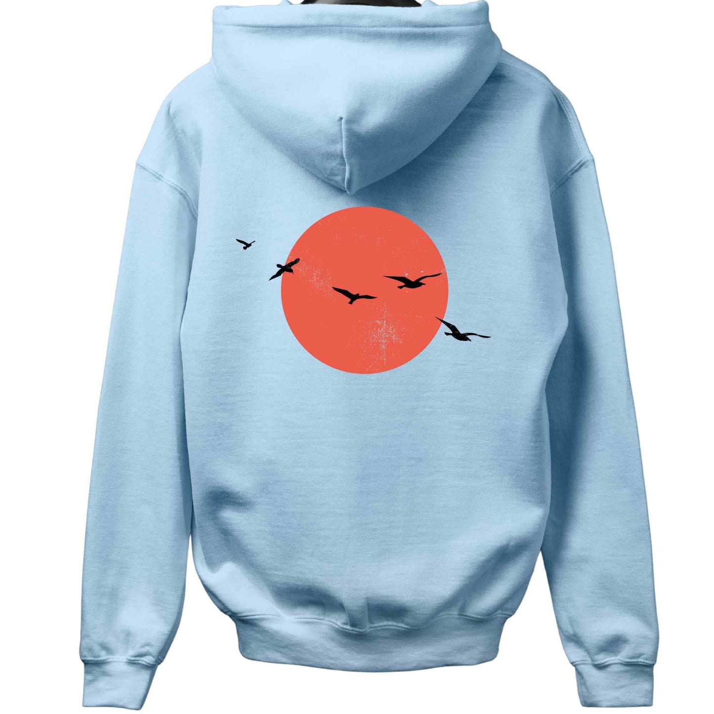 Sunset Birds Back-Print Hoodie