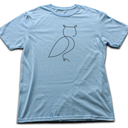 Owl Line Art T-shirt