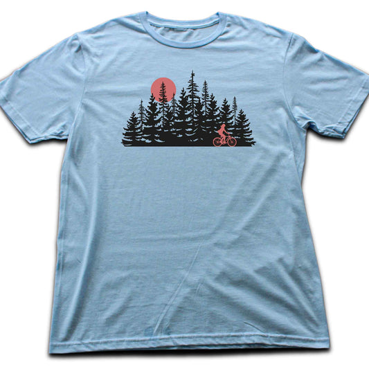 Biking girl Landscape T-shirt