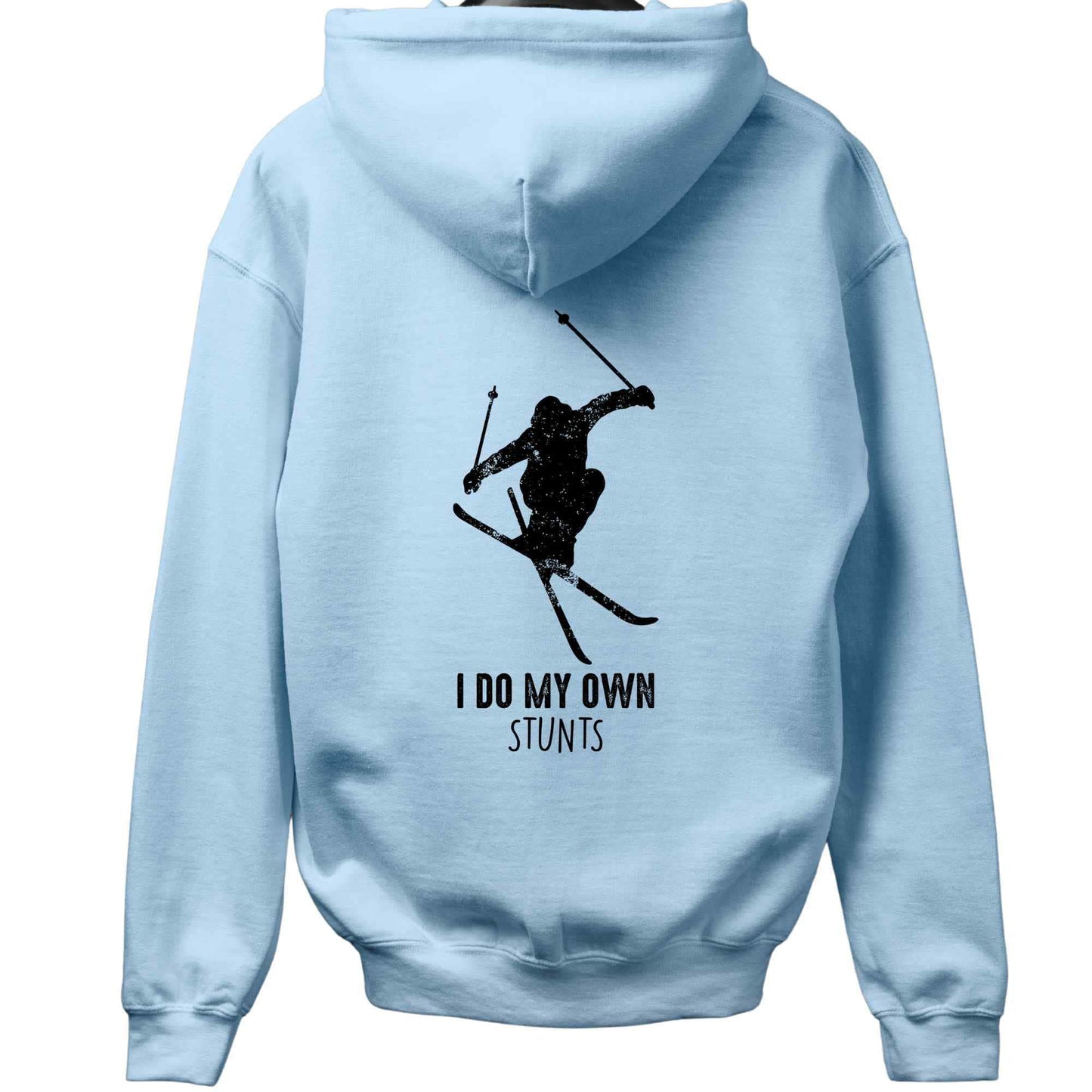 I do My Own Stunt Ski Back-Print Hoodie