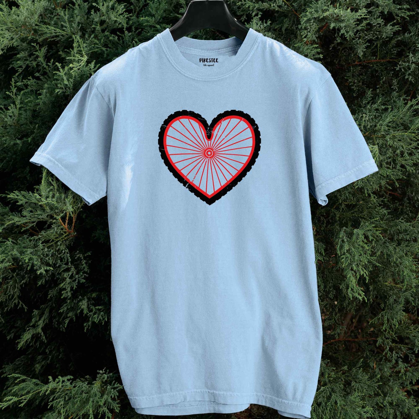 Bike Wheel Heart T-shirt