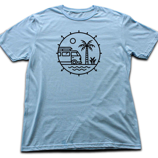 Round Palm And Van T-shirt