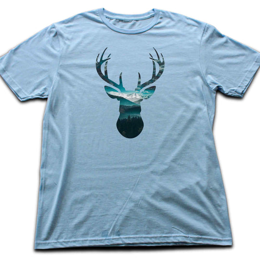 Deer's Blue Landscape T-shirt