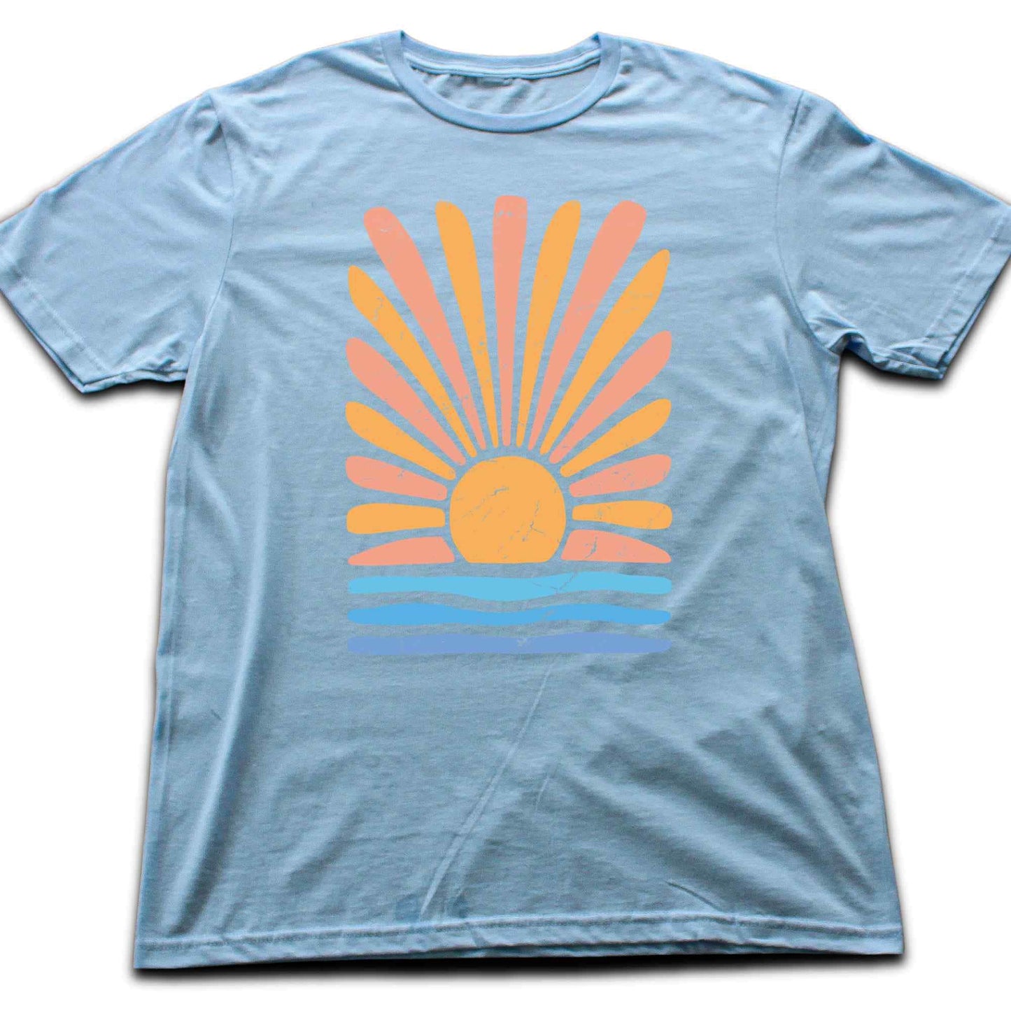 Abstract Sun and Waves T-shirt